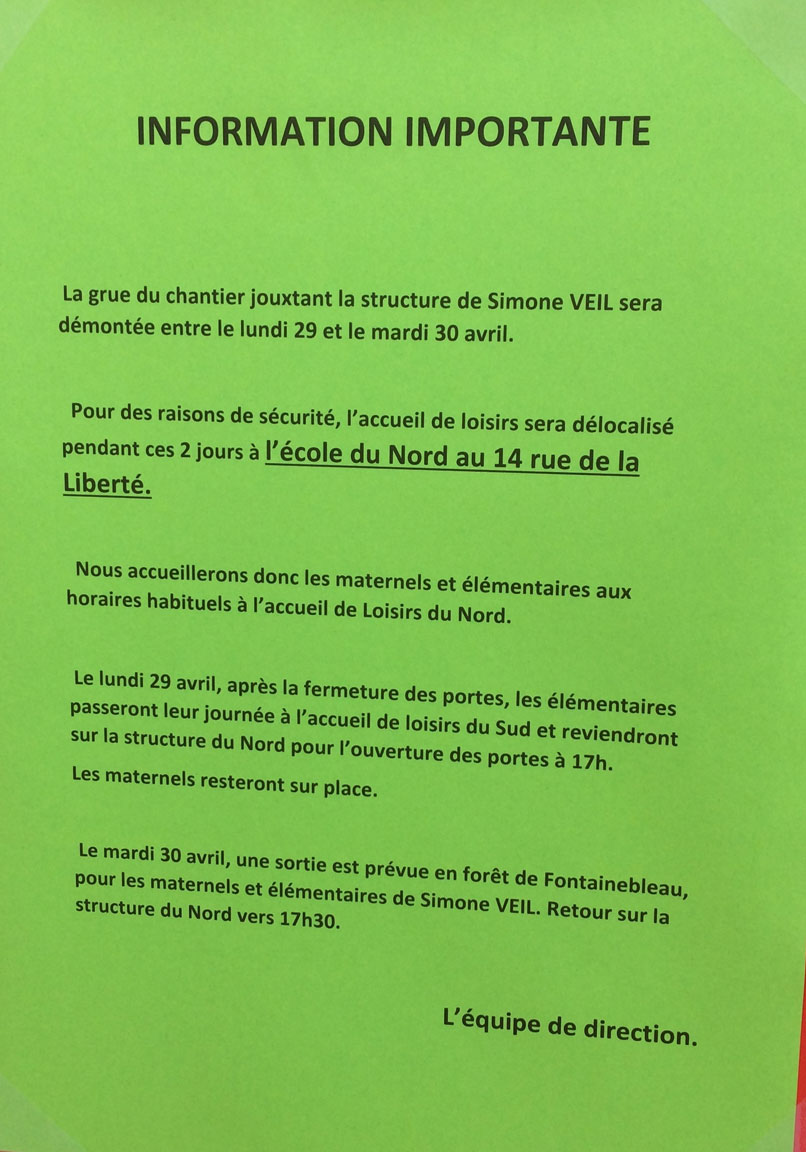 délocalisation du CL_vacances de Pâques 2019