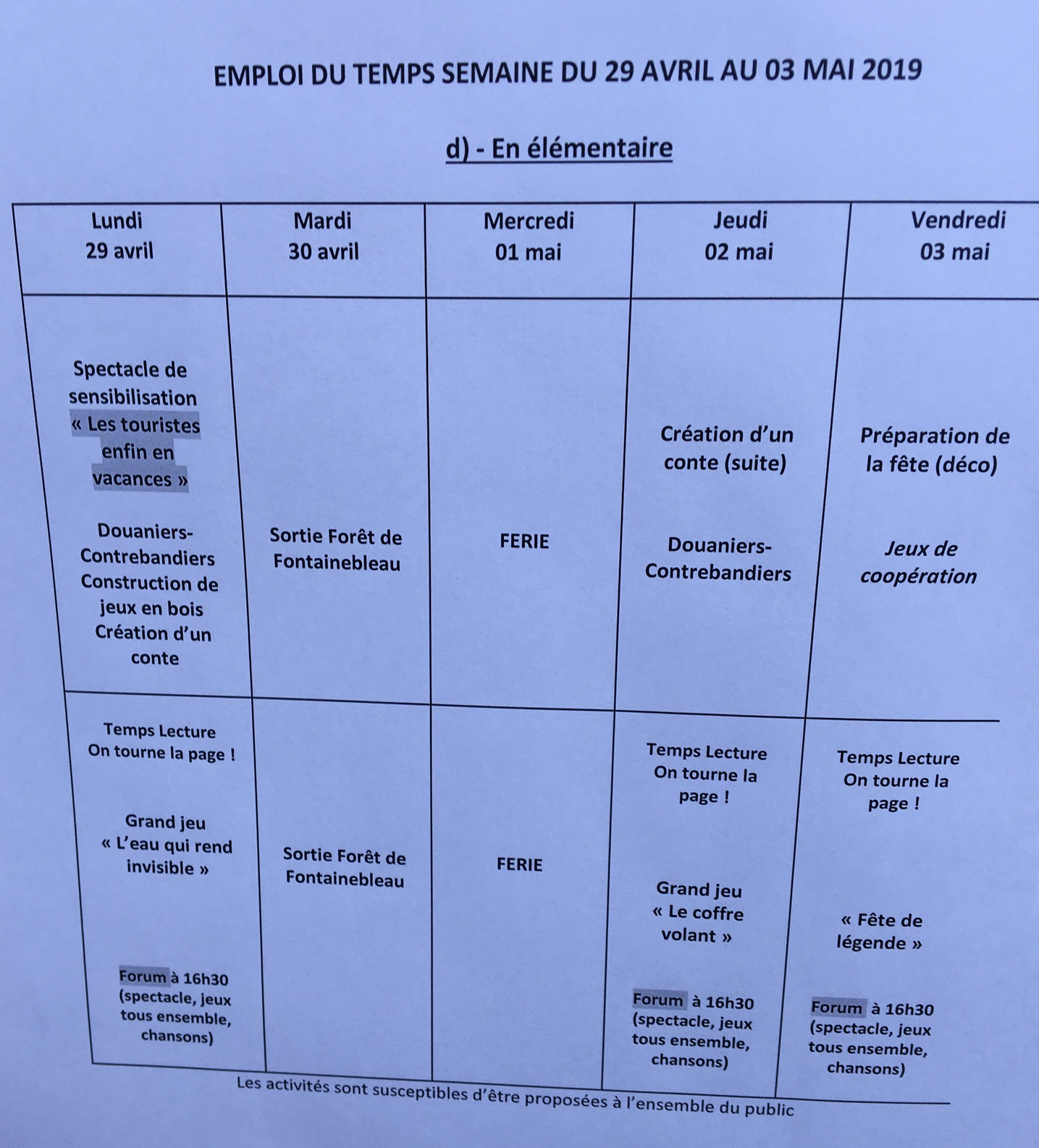 CL_planning Pâques_Elem_S2